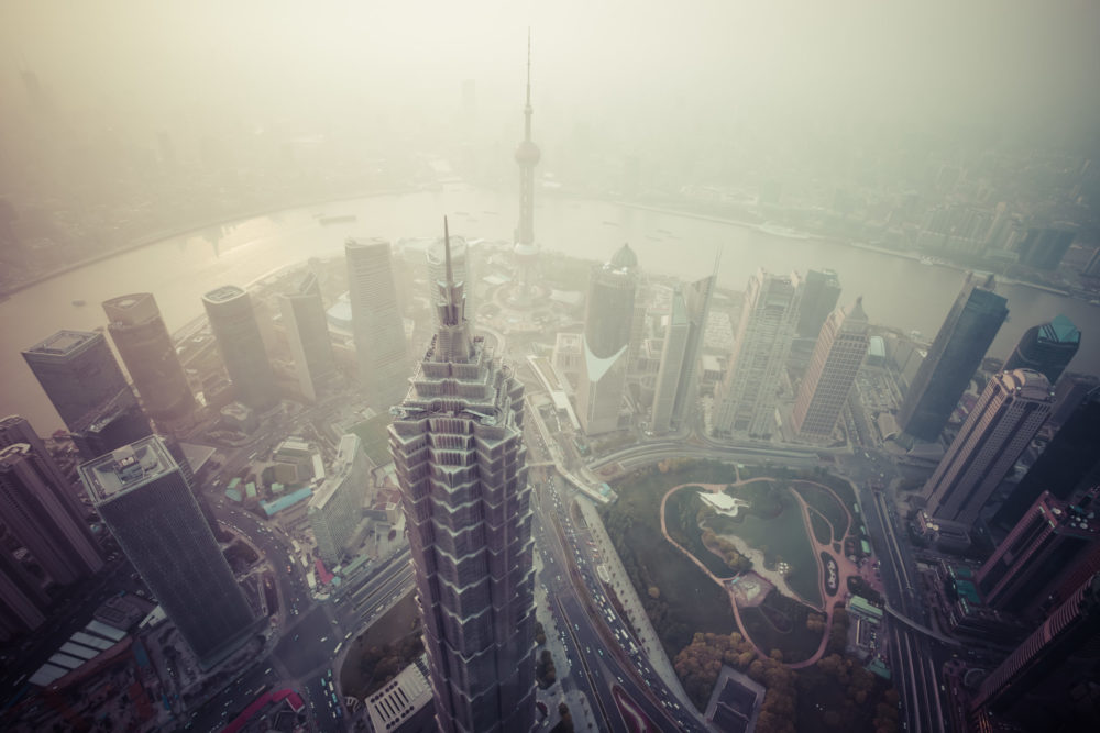 Air pollution in Shanghai, China