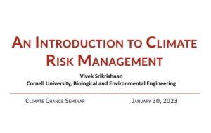 Poster for Vivek Srikrishnan's talk