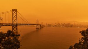 San Francisco Bay obscured by wildfire smoke | iStock