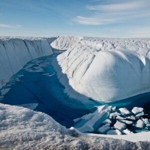 Water Filled Canyon, Greenland - photo by by Ian Joughin, Polar Science Center, Applied Physics Lab, University of Washington, Seattle, USA