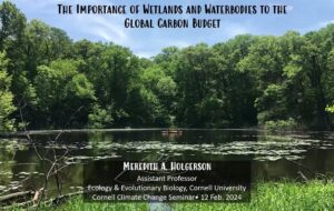 Meredith Holgerson Climate Seminar on Feb. 12, 2024