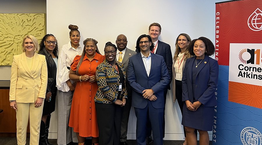 Local decision makers, researchers (including Arnab Ghosh, Weill Cornell), and advocates explored how data can safeguard communities from climate-driven health risks. (photo provided)