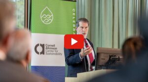 David M. Lodge delivers his "Last Lecture" in Atkinson Hall on October 21, 2025