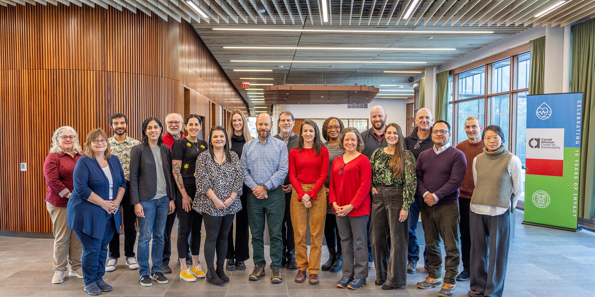 Group photo of Cornell Atkinson staff on 12/17/2025
