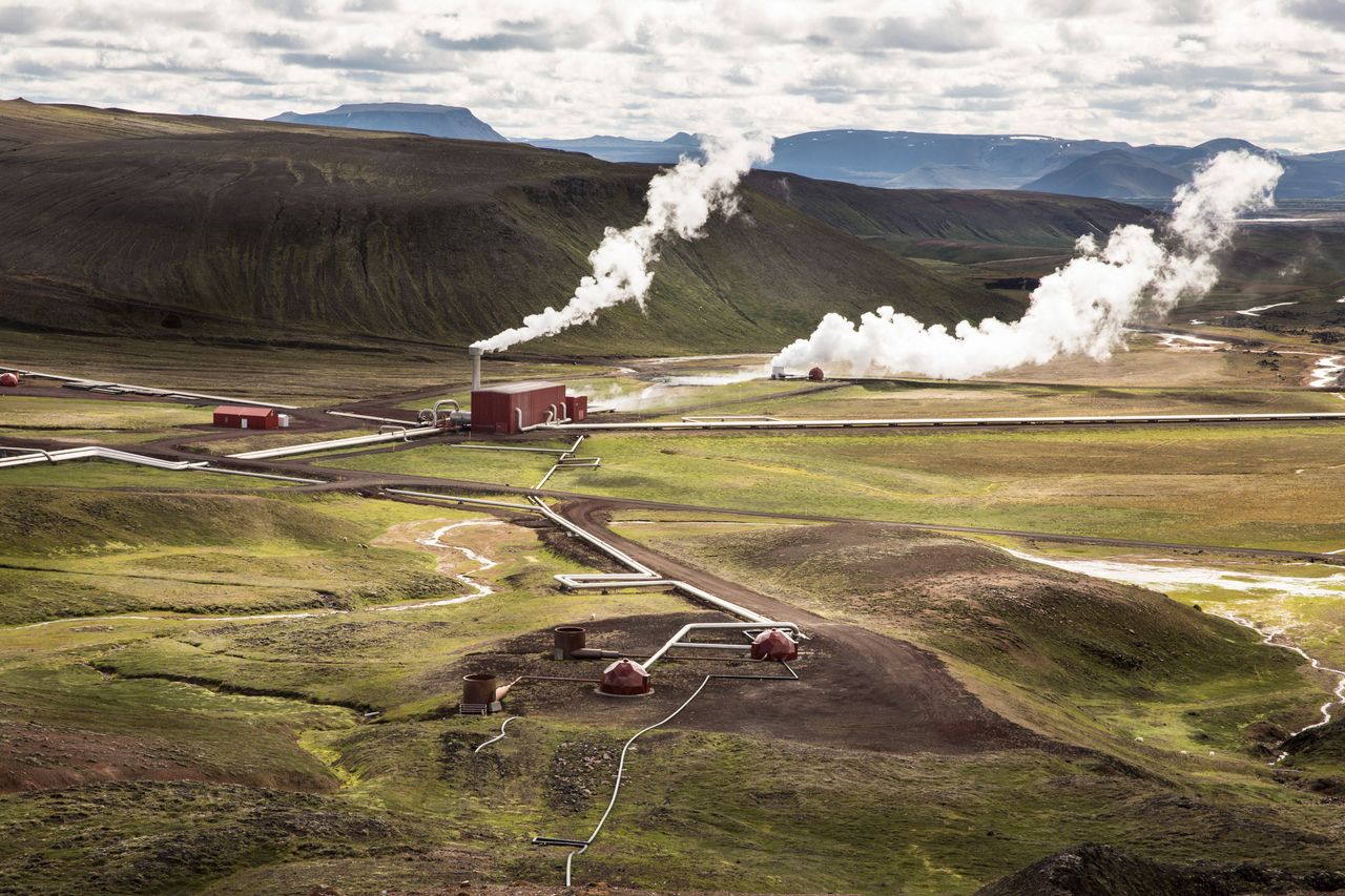 Near the Krafla geothermal-energy plant, scientists drilled down to magma, creating the most powerful geothermal well in the world.Photograph by Claire-Lise Havet / Hans Lucas / Redux