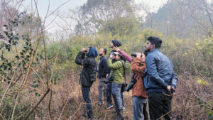 Citizen scientists in India participate in the Great Backyard Bird Count. (Credit: Himani Singh Khati/Provided)
