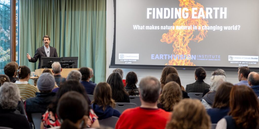 James Balog presents in Climate Speaker Series on 10/30/2025